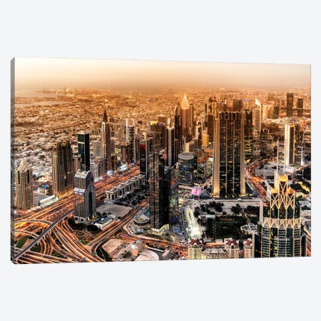 Dubai UAE - Cityscape Canvas Print #PHD2515} by Philippe Hugonnard Canvas Wall Art