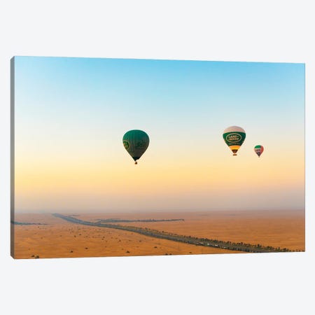 Dubai UAE - Sky View At Sunrise Canvas Print #PHD2517} by Philippe Hugonnard Canvas Art
