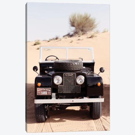 Dubai UAE - Classic Black Land Rover Canvas Print #PHD2519} by Philippe Hugonnard Art Print