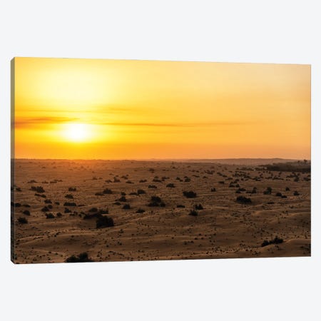 Dubai UAE - Sunset Desert Canvas Print #PHD2529} by Philippe Hugonnard Canvas Art