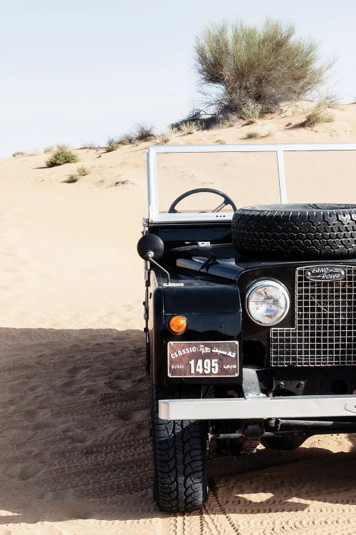 Dubai UAE - Vintage Black Land Rover