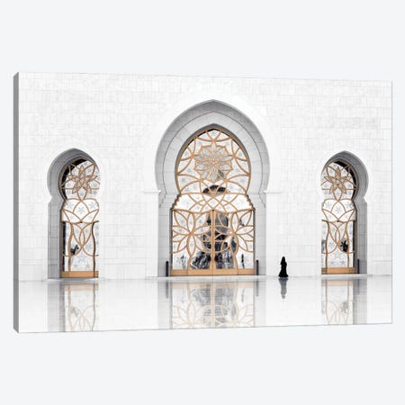 White Mosque - Reflection Canvas Print #PHD2534} by Philippe Hugonnard Canvas Art