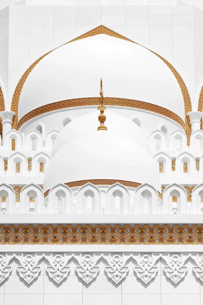 United Arab Emirates: White Mosque - Overlay by Philippe Hugonnard