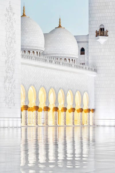 Middle Eastern Décor: White Mosque - End Of The Day by Philippe Hugonnard