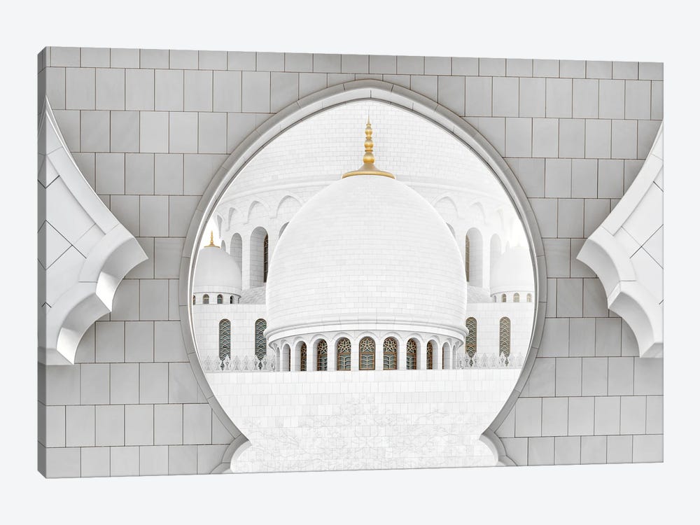 White Mosque - The Dome by Philippe Hugonnard 1-piece Art Print