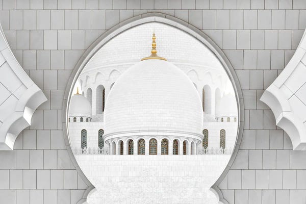 Middle Eastern Décor: White Mosque - The Dome by Philippe Hugonnard