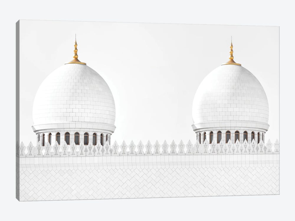 White Mosque - Symmetry by Philippe Hugonnard 1-piece Canvas Wall Art