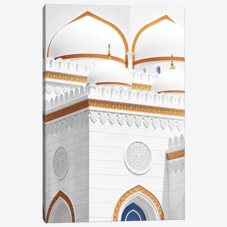 White Mosque - Amazing Facade Canvas Print #PHD2540} by Philippe Hugonnard Canvas Wall Art