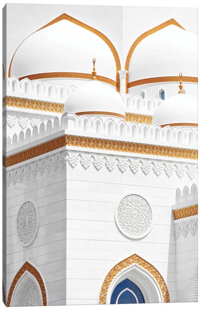 White Mosque - Amazing Facade Canvas Art Print - Islamic Art