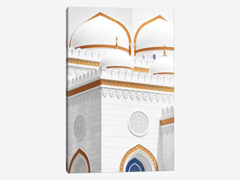 White Mosque - Amazing Facade by Philippe Hugonnard 1-piece Canvas Wall Art