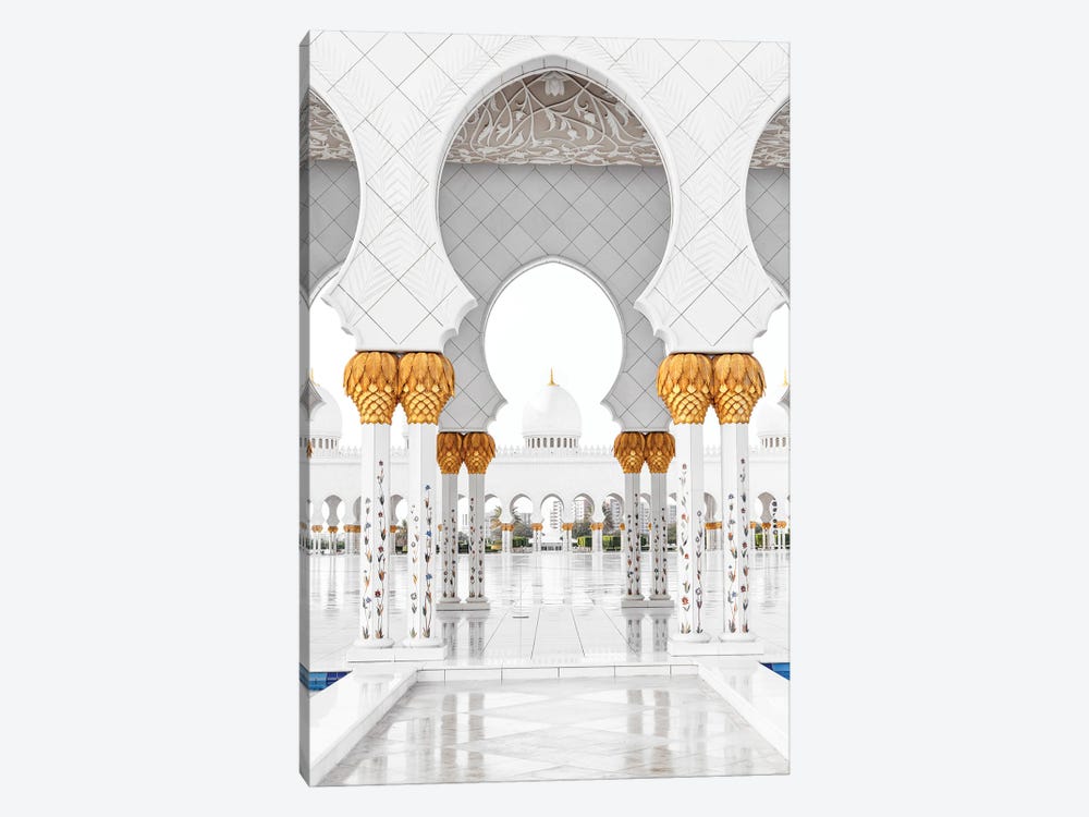 White Mosque - Courtyard by Philippe Hugonnard 1-piece Canvas Print