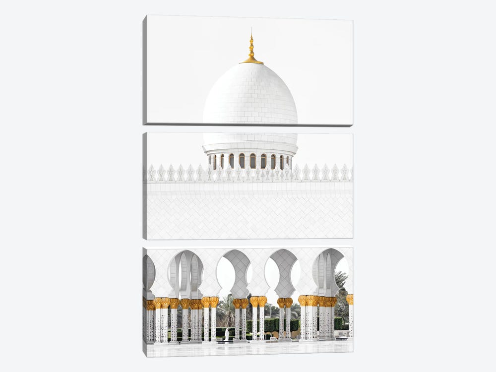 White Mosque - Crossing by Philippe Hugonnard 3-piece Canvas Print