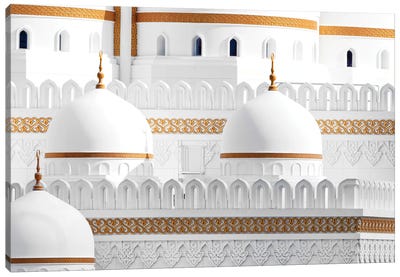 White Mosque - Edging Canvas Art Print - Dome Art