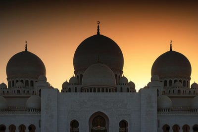 White Mosque - Sunset by Philippe Hugonnard art print