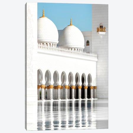 White Mosque - Reflections Canvas Print #PHD2547} by Philippe Hugonnard Canvas Art Print