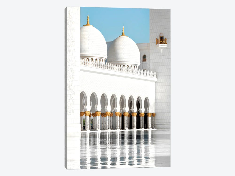 White Mosque - Reflections by Philippe Hugonnard 1-piece Canvas Art Print