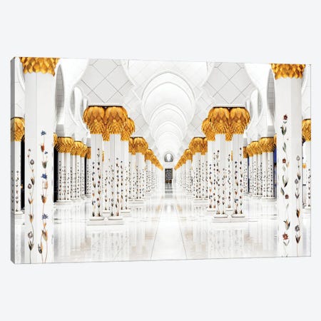 White Mosque - Perspective Canvas Print #PHD2548} by Philippe Hugonnard Canvas Artwork