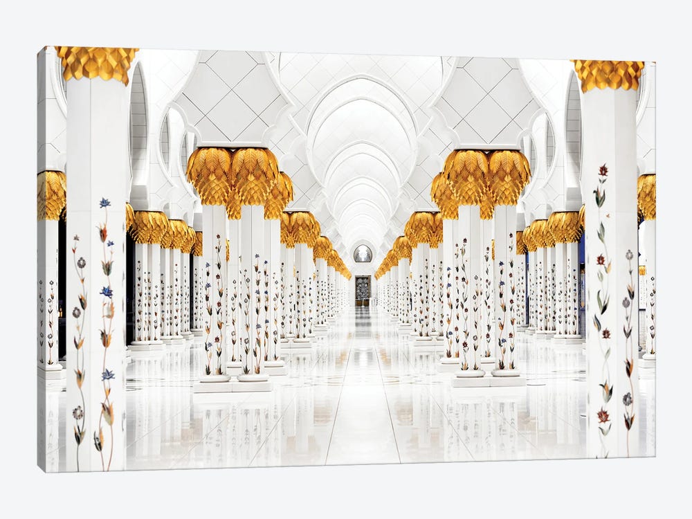 White Mosque - Perspective by Philippe Hugonnard 1-piece Canvas Artwork