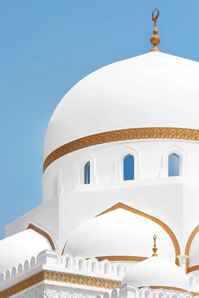 Middle Eastern Décor: White Mosque - Blue Sky by Philippe Hugonnard