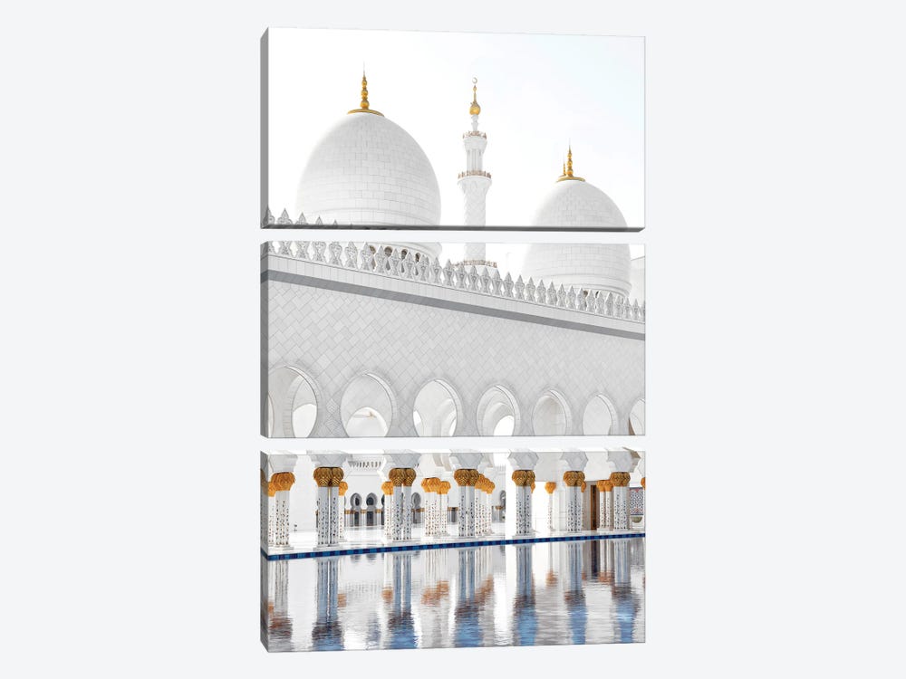 White Mosque - Crystal Reflections by Philippe Hugonnard 3-piece Art Print
