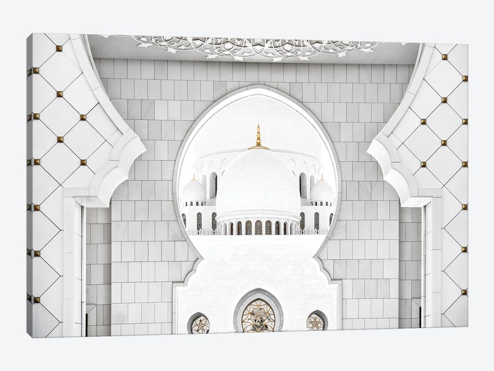 White Mosque - Arch Design by Philippe Hugonnard 1-piece Canvas Wall Art