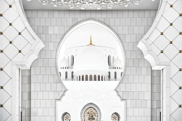 United Arab Emirates: White Mosque - Arch Design by Philippe Hugonnard