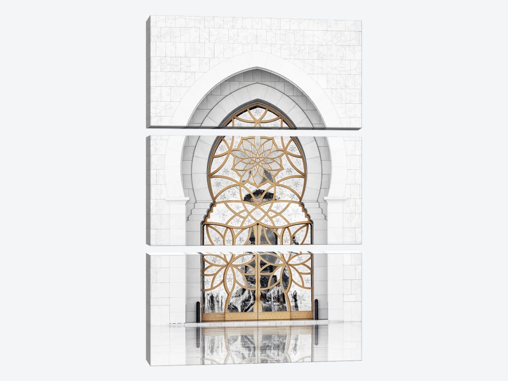 White Mosque - Gate Of Time by Philippe Hugonnard 3-piece Canvas Artwork
