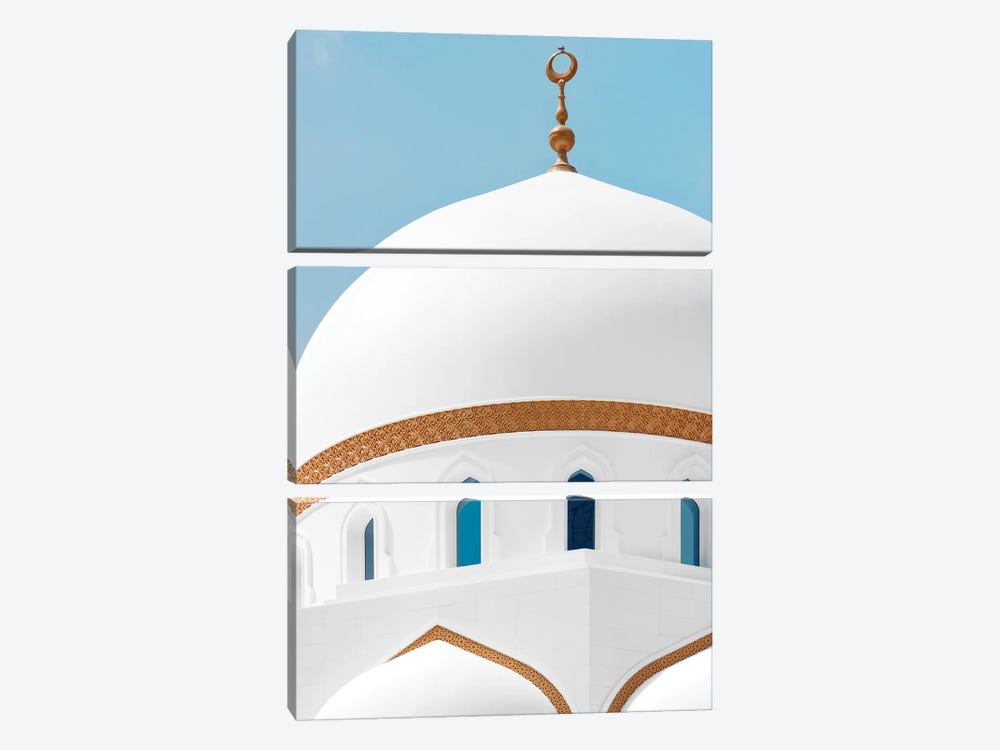 White Mosque - Purity by Philippe Hugonnard 3-piece Canvas Art Print