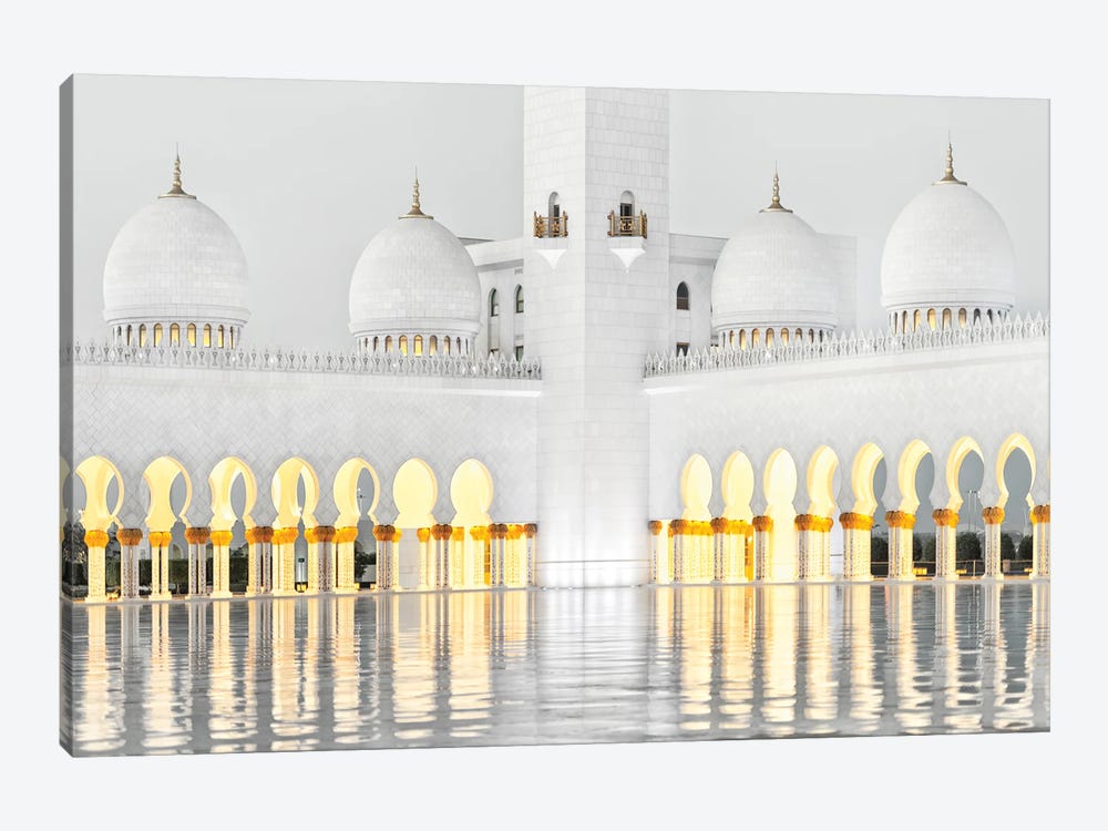 White Mosque - Between Shadow And Light by Philippe Hugonnard 1-piece Canvas Print