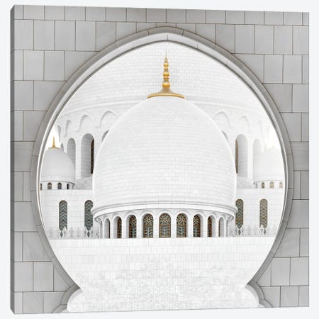 White Mosque - The Dome II Canvas Print #PHD2568} by Philippe Hugonnard Canvas Artwork