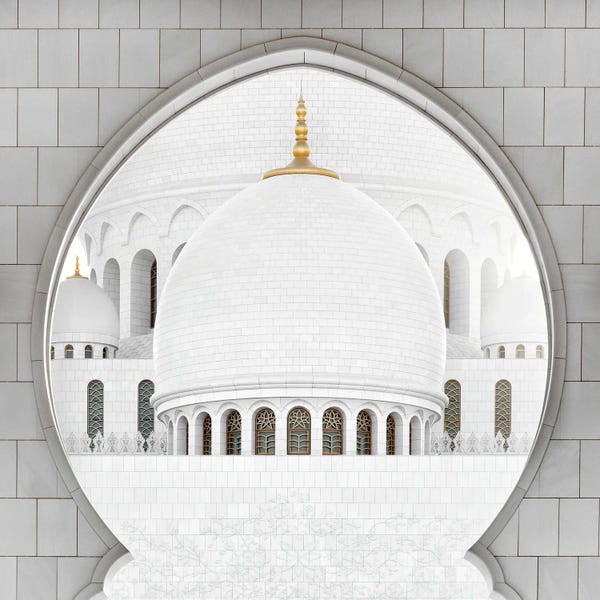 Middle Eastern Décor: White Mosque - The Dome II by Philippe Hugonnard