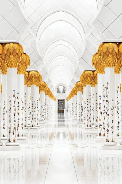 United Arab Emirates: White Mosque - Famous Gallery by Philippe Hugonnard