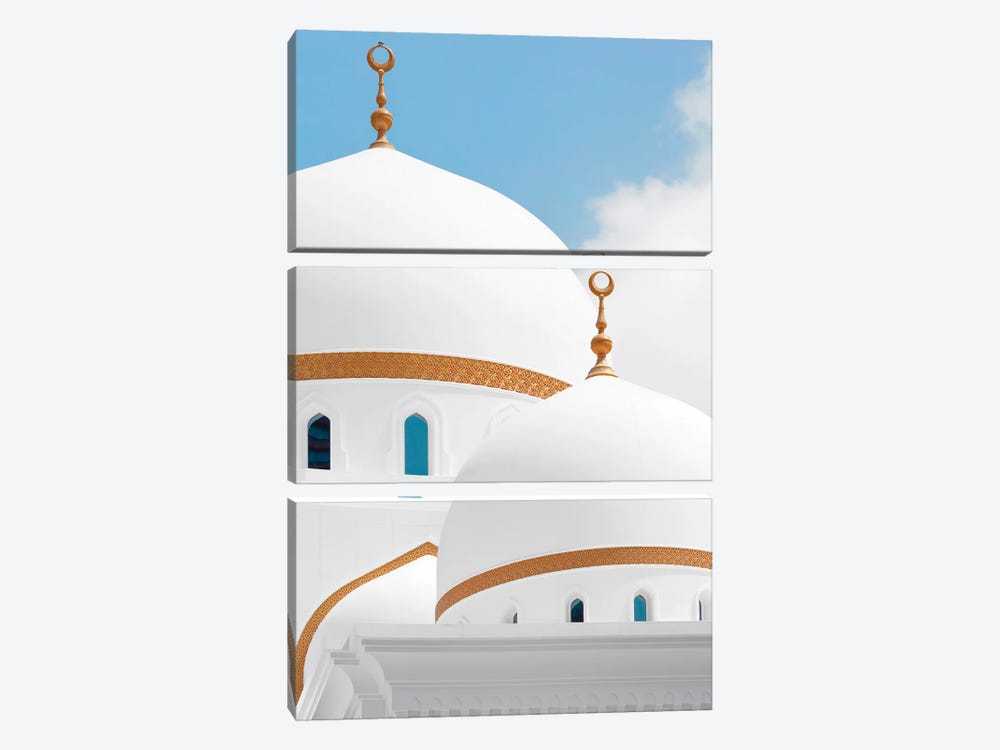 White Mosque - At The Top by Philippe Hugonnard 3-piece Canvas Wall Art