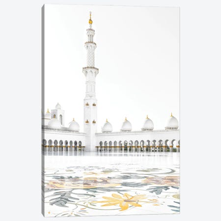 White Mosque - Courtyard Minaret Canvas Print #PHD2574} by Philippe Hugonnard Canvas Artwork