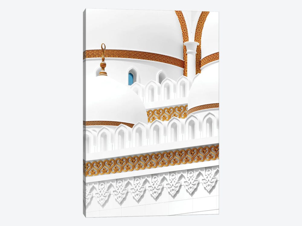 White Mosque - Cornice Design by Philippe Hugonnard 1-piece Canvas Artwork