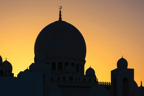 Middle Eastern Décor: White Mosque - Sunset Shadow by Philippe Hugonnard