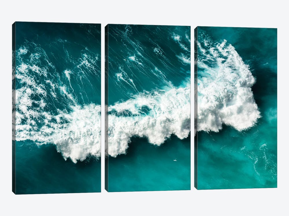 Aerial Summer - Seagreen Wave by Philippe Hugonnard 3-piece Canvas Art