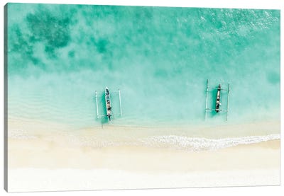 Aerial Summer - Crystal Clear Waters Canvas Art Print - Aerial Beaches 