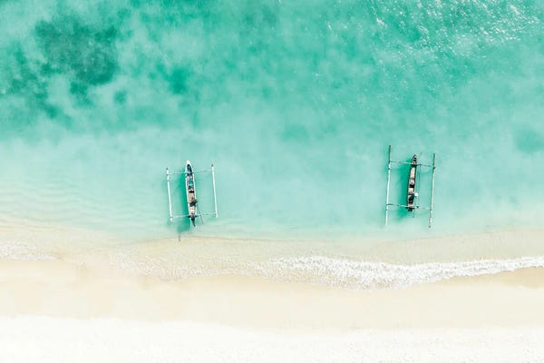 Aerial Beaches: Aerial Summer - Crystal Clear Waters by Philippe Hugonnard
