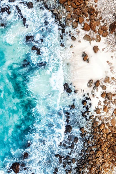 Aerial Summer - Between The Rocks by Philippe Hugonnard canvas print