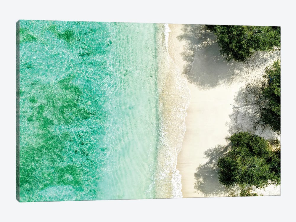 Aerial Summer - Between Sea And Beach by Philippe Hugonnard 1-piece Canvas Wall Art