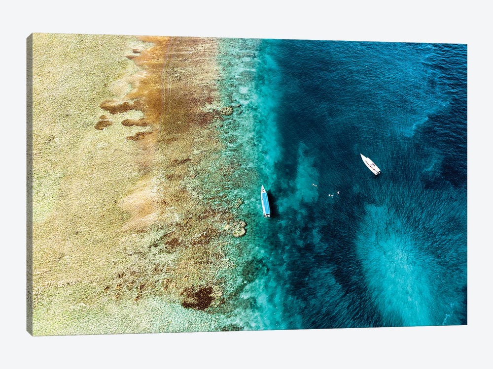 Aerial Summer - Coral Reefs by Philippe Hugonnard 1-piece Canvas Art