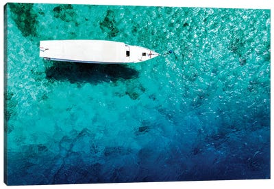 Aerial Summer - Clear Water Canvas Art Print - Aerial Beaches 