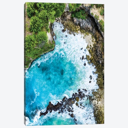 Aerial Summer - Blue Lagoon Ceningan Canvas Print #PHD2595} by Philippe Hugonnard Canvas Art