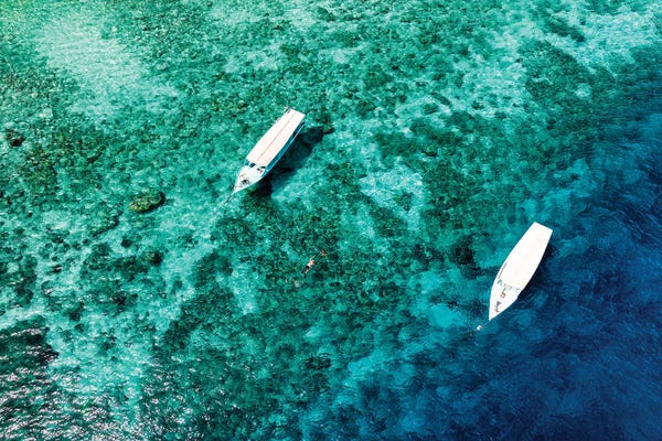 Aerial Beaches: Aerial Summer - Two Directions by Philippe Hugonnard