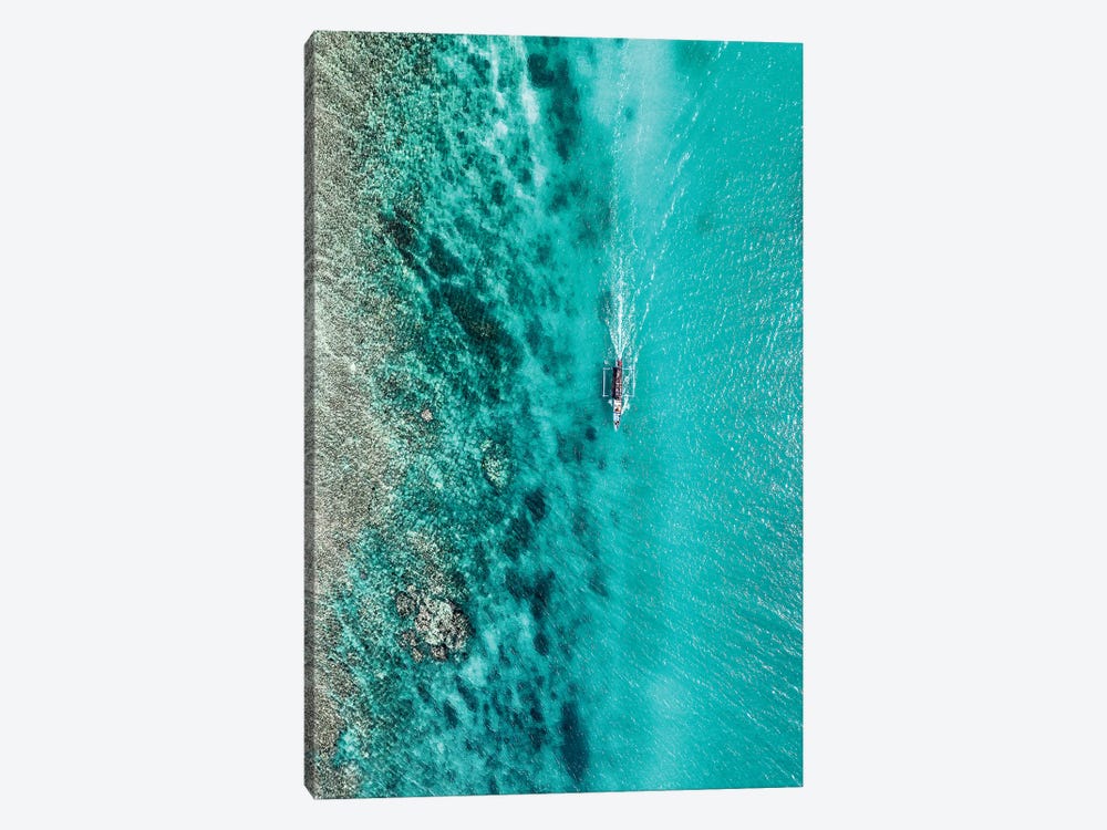 Aerial Summer - Turquoise Coral by Philippe Hugonnard 1-piece Canvas Print