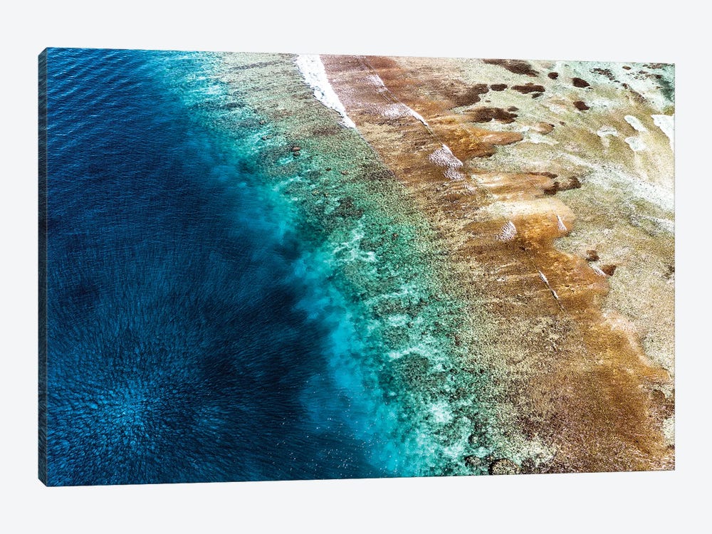 Aerial Summer - Ocean Depth by Philippe Hugonnard 1-piece Canvas Wall Art