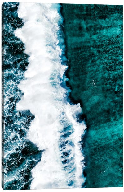 Aerial Summer - The Wave Canvas Art Print - Aerial Beaches 