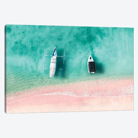 Aerial Summer - Pink Beach Bali Canvas Print #PHD2611} by Philippe Hugonnard Canvas Wall Art