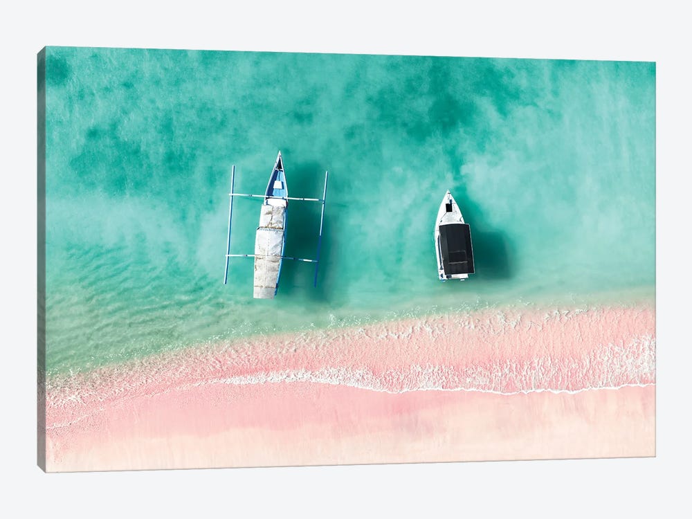 Aerial Summer - Pink Beach Bali by Philippe Hugonnard 1-piece Canvas Wall Art